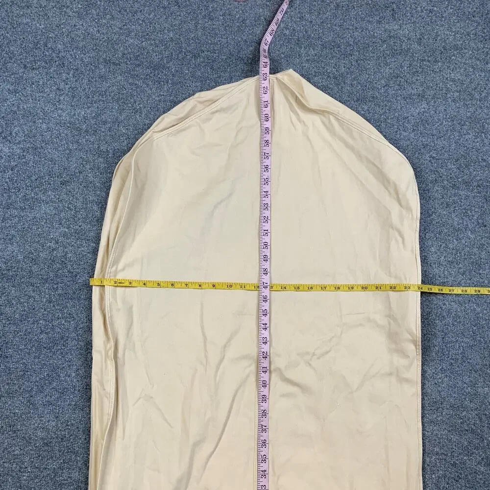 Louis Vuitton Garment Bag Cream Zipper Closure 63x24 Cotton Foldable Travel LV
